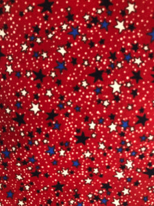 Stars on Red Face Mask